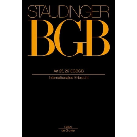 Art 25 26 EGBGB: (Internationales Erbrecht) (Hardcover)
