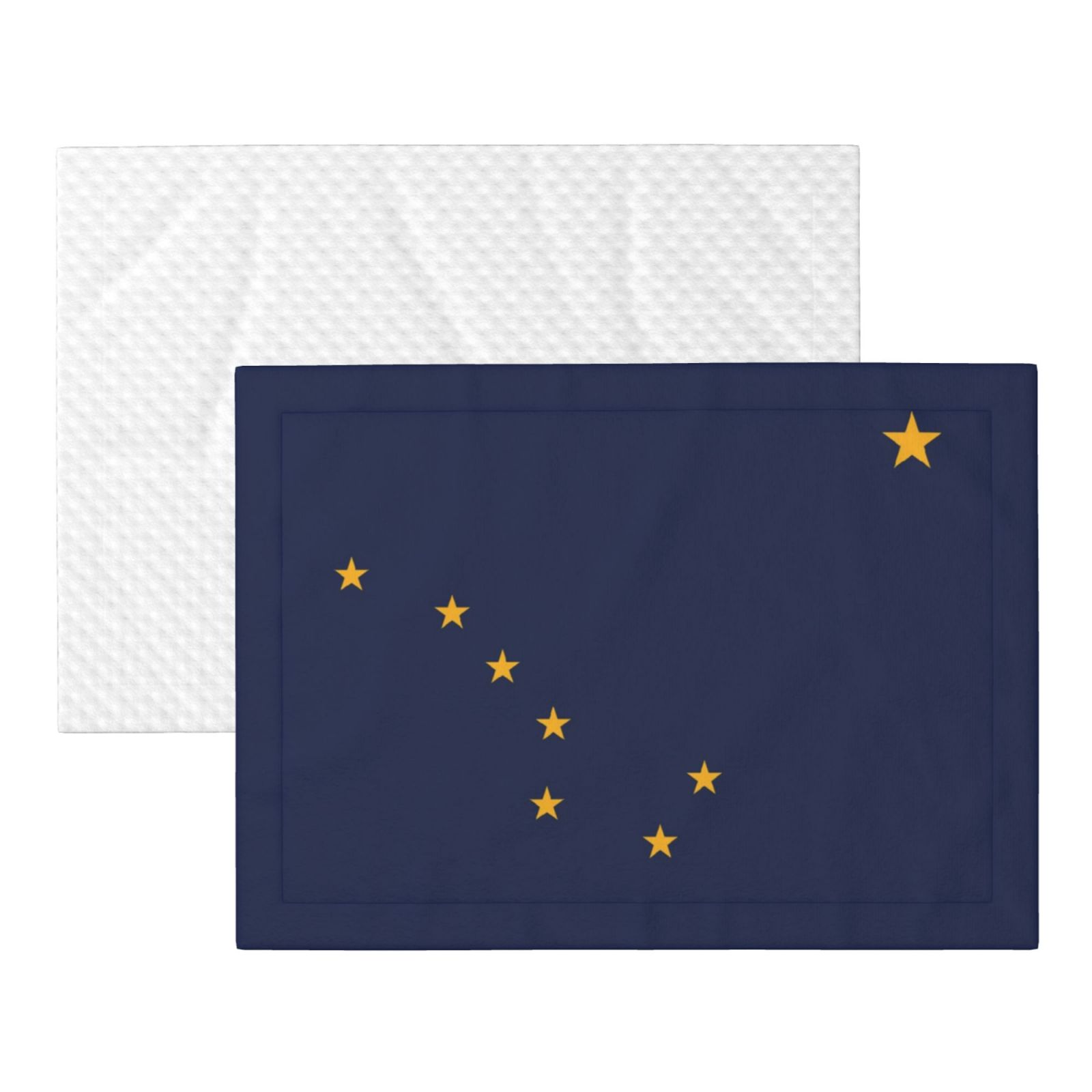 Flannel Throw Dog Blanket Alaska Flag Soft Warm Print Pet Blankets for Small Dog Cat Puppy