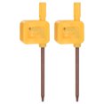thumbnail image 1 of Unique Bargains 2pack Torx Screwdriver T7 S2 Flag Type Handle Star Driver Key Wrench Spanner Hand Operated Tool Yellow, 1 of 5