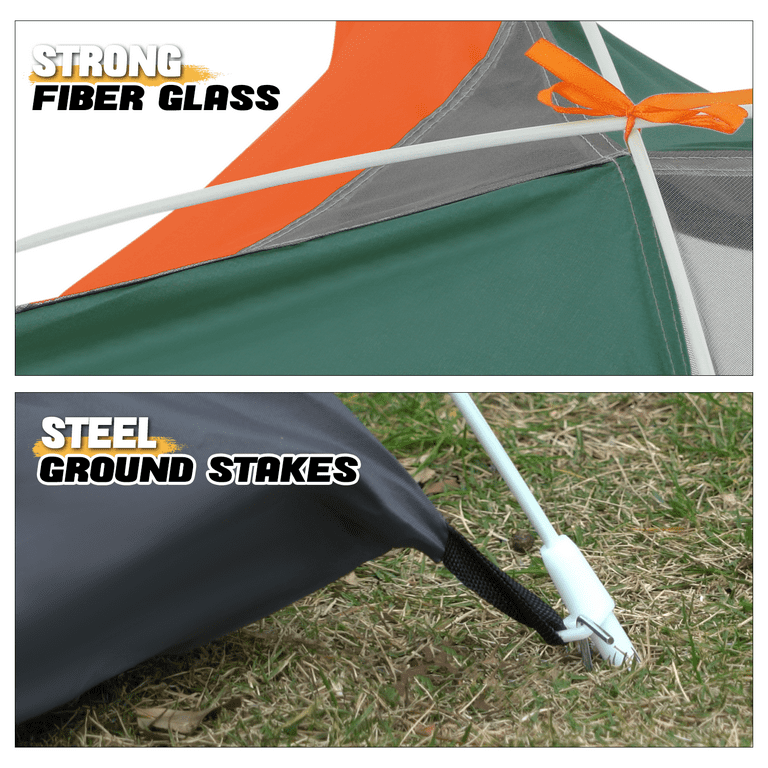 MoNiBloom Pop-up Dome Tent for 2, Waterproof, Double Doors