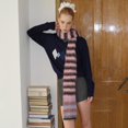 thumbnail image 2 of Ywmsfl Soft Stripe Knit Scarf Warm Knitted Neck Scarf Multiple Sizes For Daily Use Travel Friendly Unisex Design, 2 of 20