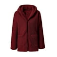 thumbnail image 5 of cocolona Womens Fuzzy Hoodie Jackets 2025 Fall Winter Fleece Warm Zip Up Coat Lightweight Soft Outwear with Pockets, 5 of 6