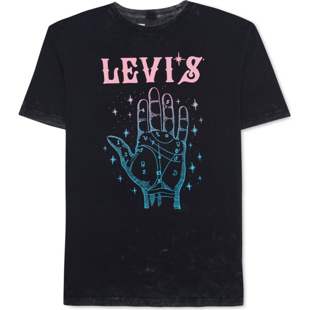 Camiseta gráfica Levis Skyclad para Hombre negro extragrande