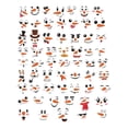 thumbnail image 2 of Conjunto de pegatinas de cara de muñeco de nieve divertido PVC expresión de Navidad calcomanía de pared DIY decoración autoadhesiva para nevera kenally  HA007972-00, 2 of 6