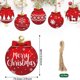 thumbnail image 3 of 12 adornos navideños colgantes de madera | Decoraciones navideñas de madera natural con muñecos de nieve, renos y árboles | Decoración navideña rústica, ecológica y duradera para árboles, paredes,, 3 of 9