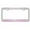 Black/L.Pink, variant on Hike More Worry Less License Plate Frame Mountains Adventure Await/Car Accessories Auto License Plate Frame Car Tag Holder (Chrome/D.Pink)