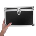 thumbnail image 2 of Caja de herramientas de aleación de aluminio, estuche rígido portátil, contenedor de almacenamiento de mano, maletín de metal portátil para el hogar, viajes, trabajo al aire libre, 2 of 6