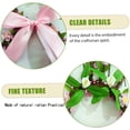 thumbnail image 6 of 19.7In Rabbit-Shaped Wreath With Delicate Florals & Pink Bow, Handcrafted Rattan Door Hanger Decor, Festive Spring Easter Wreath For Front Door, Wall, Home Decoration, Perfect For, 6 of 9