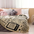 thumbnail image 3 of Yibo Happy 50th Birthday Gifts Blanket Flannel Soft and Comfortable Anti-static Bed Sofa Blanket, 3 of 7