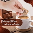 thumbnail image 2 of Chef's Quality Natural Brown Turbinado Cane Sugar Packets – Pure Cane Sugar, Rich Molasses Flavor, Raw Sugar, Ideal for Coffee, Tea, Desserts & Baking – 50 Count, 2 of 10