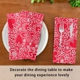 thumbnail image 7 of Coolnut Hearts and Flowers Cloth Napkins Set of 6 Pack, Washable Soft Table Dinner Napkins 20 inch for Kitchen, Hotel, Party, Wedding Washcloth Gift, 7 of 7