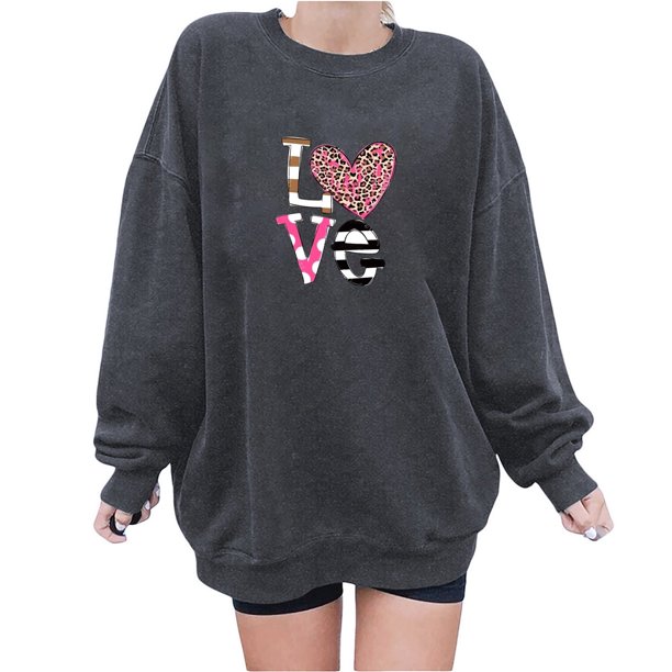 ICHUANYI Liquidación Moda de mujer Otoño Impreso Blusa suelta de manga larga Cuello redondo Casual Pullover Tops Sweatershirt ICHUANYI WER202308172569