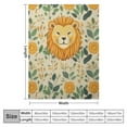 thumbnail image 4 of JEUXUS Lion Blanket Gifts -  Cute Throw Blanket for Kids &amp; Adults - Orange Soft Fuzzy Blankets for Couch, Sofa, 4 of 6