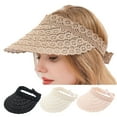 thumbnail image 1 of Travelwant Straw Hats for Women, Visor Hats for Women Beach Hats for Women Sun Hat Womens Straw Hat Made of Natural Raffia, 1 of 7
