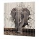 thumbnail image 3 of Elephant Printing Curtain For Indoor Use Home Decoration 150x166cm 1Pack, 3 of 3