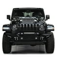 thumbnail image 5 of Vijay Compatible with 2018-2019-2020-2021-2022-2023-2024-2025 Jeep Wrangler JL 2/4 Door Front Bumper Textured Black Steel with Lights and D-rings, 5 of 9