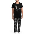 thumbnail image 4 of CafePress - Border Collie Rescue Women's Dark Pajamas - Women's Short Sleeve Print T-Shirt and Pants Dark Cotton Pajama Set, 4 of 7