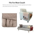 thumbnail image 5 of EEEkit Couch Sofa Chair Armrest Remote Control Storage Organizer Holder, Non-Slip Armchair Caddy Pocket Holder Organizer with 5 Pockets for Phone, Book, Magazines, Ipad, TV Remotes, 5 of 9