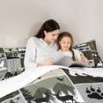thumbnail image 4 of Homewish Wild Deer Bear 7 Pieces Bedding Comforter Set,Country Farmhouse Lodge Full Bedding Set,Green Gray Graid Fitted Sheet Flat Sheet For Boys Kids,Luxury Bedroom Decor, 4 of 8