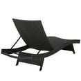 Anthony Outdoor Wicker Adjustable Chaise Lounge with Cushion, Set of 2