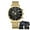 Gold, variant on 2022 Men Watch Stainless Steel Top Quailty Luxury Clasp Waterproof Luminous Date Sport Wrist Watches Relogio Masculino