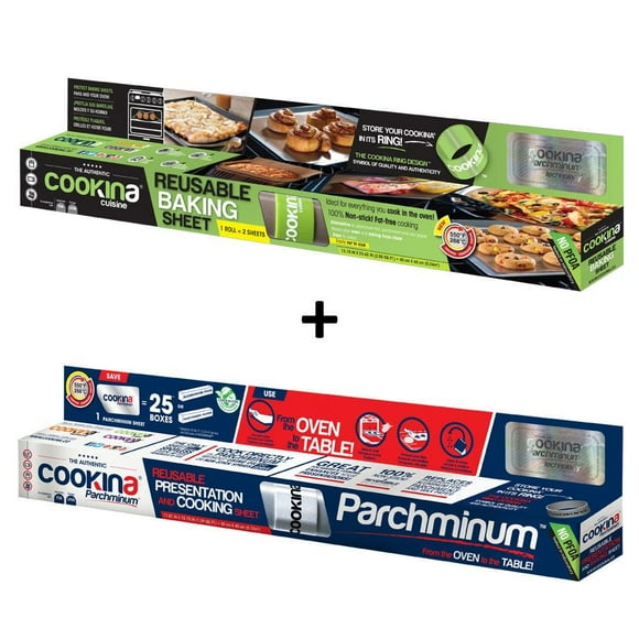 COOKINA Cuisine Baking Sheet & Parchminum Presentation Sheet Combo Pack