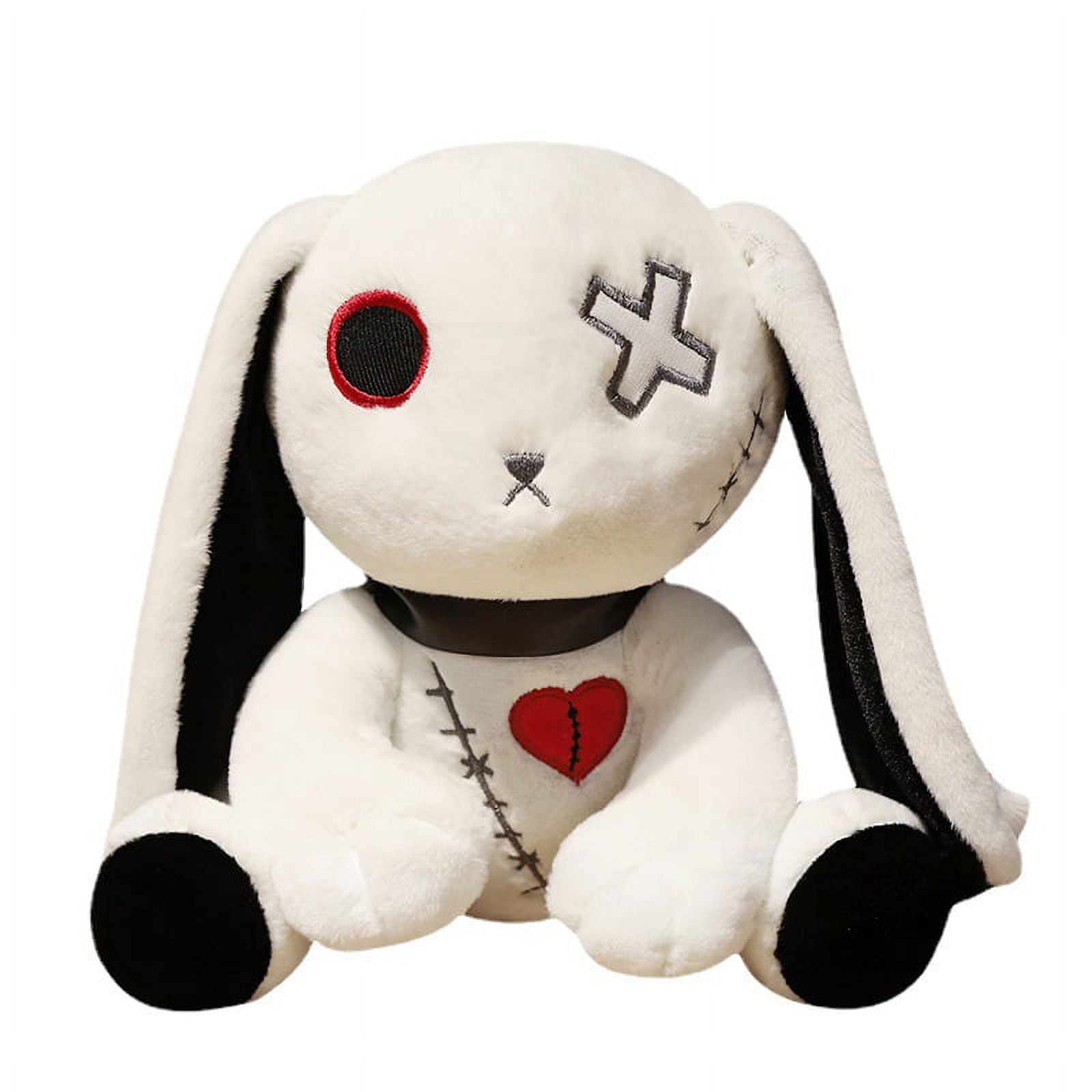 Handmade Creepy Plush Bunny Goth Doll Zombie Plush Toy 