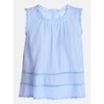 thumbnail image 6 of Time and Tru Women's Flowy Lace Inset Tank , Sizes XS-XXXL, 6 of 6