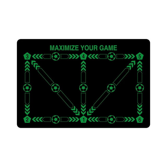 ERK 1Pcs Football Training Mat 90 X 60 Cm 3.5 Mm Diatomaceous Mud Non Slip Football Mat Training Mat For Control And Kicktrainer