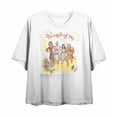 thumbnail image 3 of Wizard Of Oz Yellow Brick Road Vintage Shot Women's White Crew Neck Short Sleeve Crop Tee-XL, 3 of 5