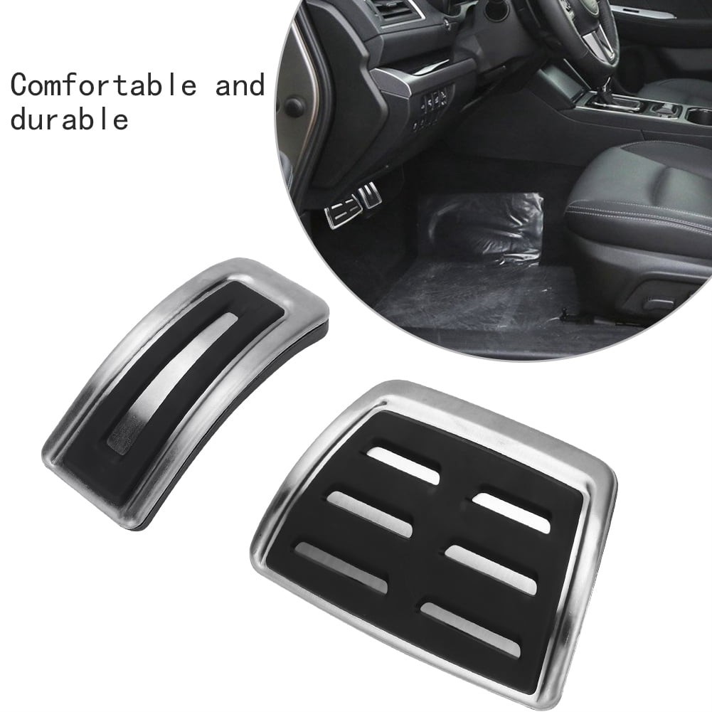 Ymiko Car Pedal Covers,2pcs Stainless Steel Car Automatic Pedal Covers Compatible With A1 A3 TT