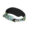 thumbnail image 3 of Easygdp Retro Seamless Flying Butterflies Stretchy Visor - Unisex Visor Hat for Men and Women, UPF 50 Sun Protection Visor, Ultra-Light, 3 of 8