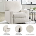 thumbnail image 4 of Signature Design by Ashley Rannis Snow Recliner with Pull Tab Reclining Motion, 4 of 12