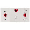 thumbnail image 3 of Tarjeta de felicitación de corazón rojo sólido hecha a mano, bricolaje, con sobres, tarjeta de invitación de boda, regalo del Día de San Valentín, 3 of 4
