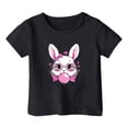 thumbnail image 3 of Baby Easter Shirts Happy Easter Bunny Funny Rabbit Graphic Tshirts Happy Easter Day Kids Toddler T-Shirt Size 3T, 3 of 4