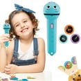 thumbnail image 2 of Jkkant Kids Projector Torch Light, 3-Slide Educational Picture Flashlight with Multi Patterns, Fun Visual Learning Toy for Bedtime Stories & Classroom, 2 of 9
