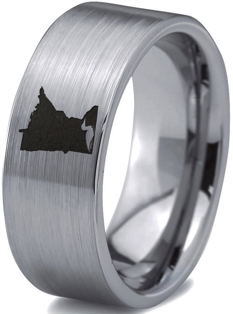 Minneapolis Brushed Domed Durable Tungsten Wedding Ring