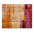 thumbnail image 3 of Designart 'Grunge Brown Abstract' Modern Print on Natural Pine Wood, 3 of 5