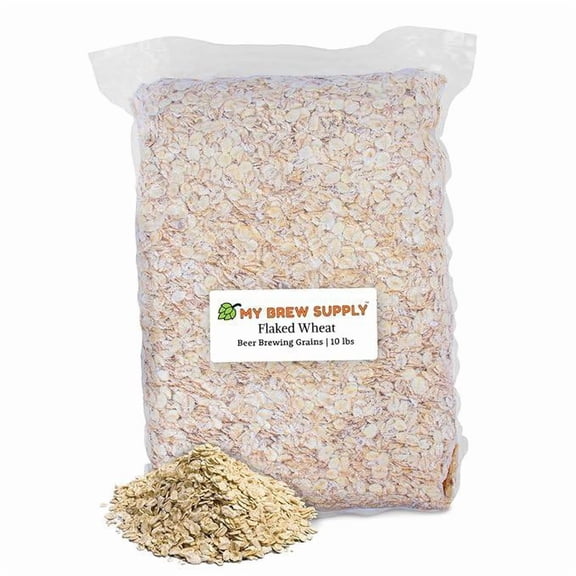 Flaked Wheat 10 lbs Bag - Beer Making and Distilling