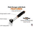 thumbnail image 3 of 2-3/8" Warner 10020 SoftGrip Carbide 100X Paint Scraper with Knob, 3 of 4