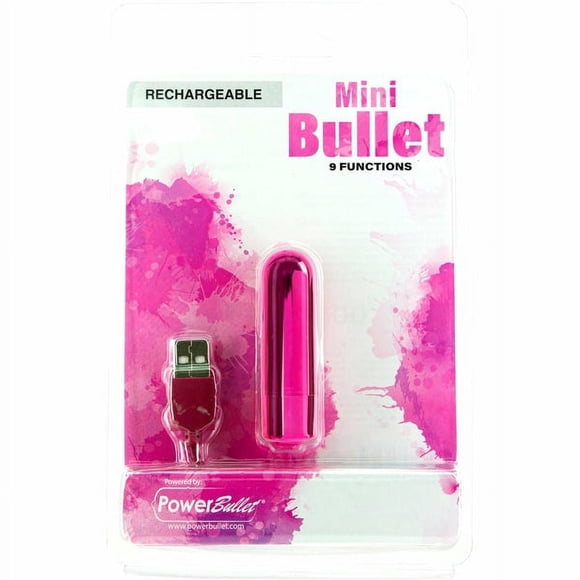 Power Bullet Rechargeable Mini Bullet Vibrator, Pink