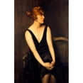 thumbnail image 2 of Jules Cayron 11x14 Black Ornate Wood Framed Double Matted Museum Art Print Titled: Portrait of Madame Yves Busser (Nee Christiane Alexandre). (1925), 2 of 5