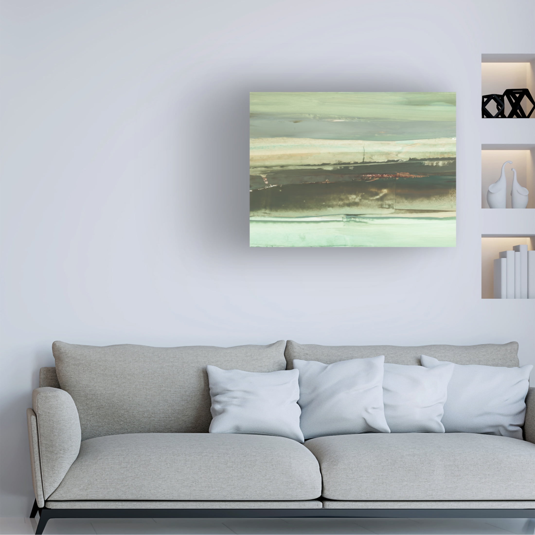 Trademark Fine Art Ethan Harper Emerald and Rust II Canvas Wall Art