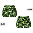thumbnail image 5 of Kdxio Soccer1 Print Workout Shorts for Women Seamless Soft Smooth Gym Yoga Scrunch Active Shorts, 5 of 9