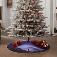 thumbnail image 4 of Fotbe Purple Moon Tree Night Sky Pattern Christmas Tree Skirt, Tree Skirts Plush Christmas Decorations, Christmas Tree Skirts Xmas Decorations Holiday Party Decor-48", 4 of 6