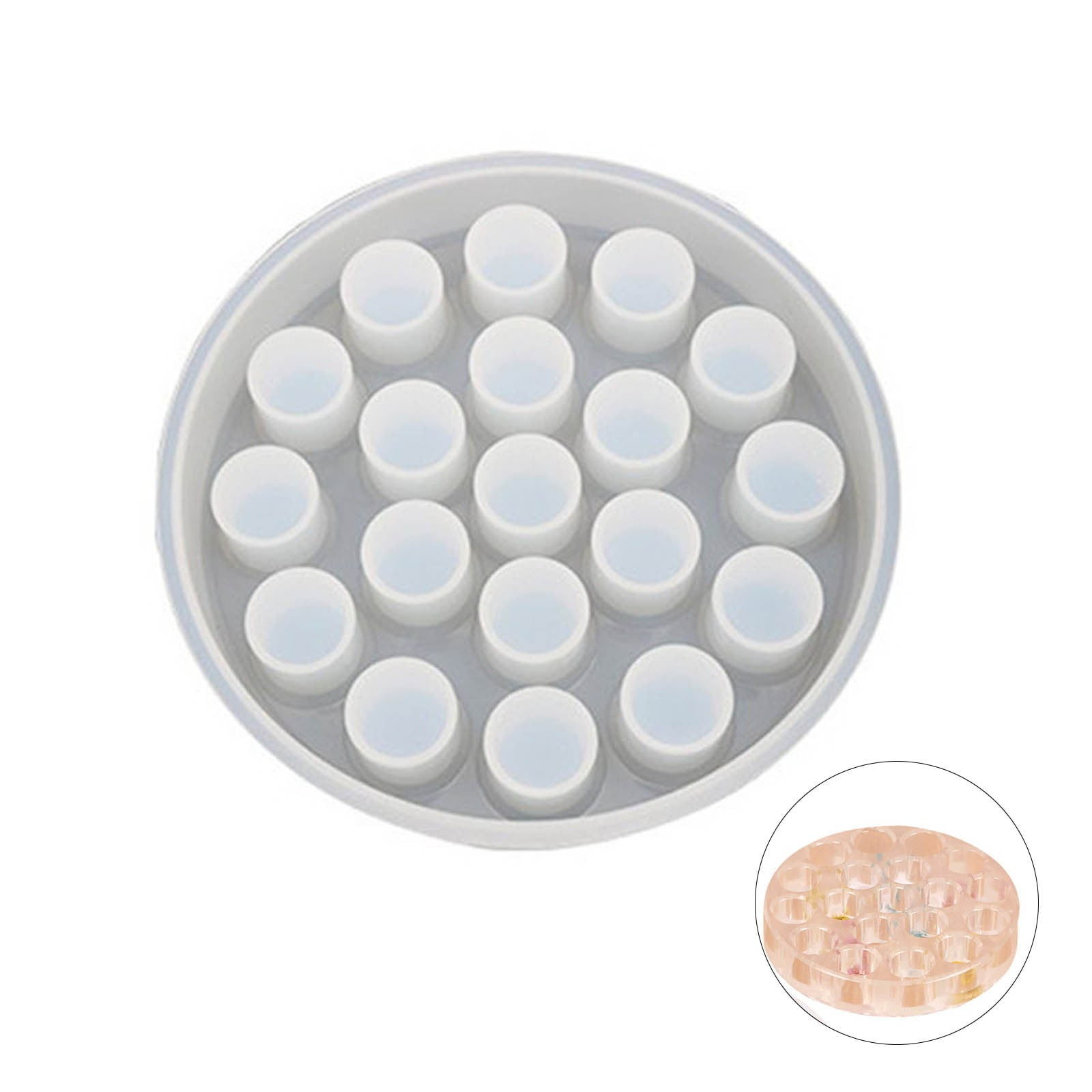 Candlestick Mold, Lipstick Container Resin Mold, Round Mold