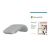 Microsoft Surface Arc Touch Mouse Platinum + Microsoft 365 Personal 1 Year Subscription For 1 User - PC/Mac Keycard for Microsoft 365 Personal - Wireless - Bluetooth Connectivity - Ultra-slim & li