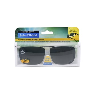 Solar Shield Dioptics ClipOns Unisex Rectangle Fashion Sunglasses