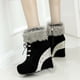 thumbnail image 5 of Botas de felpa con lentejuelas y tacones súper altos para damas Wmkox8yii  sa2880, 5 of 6