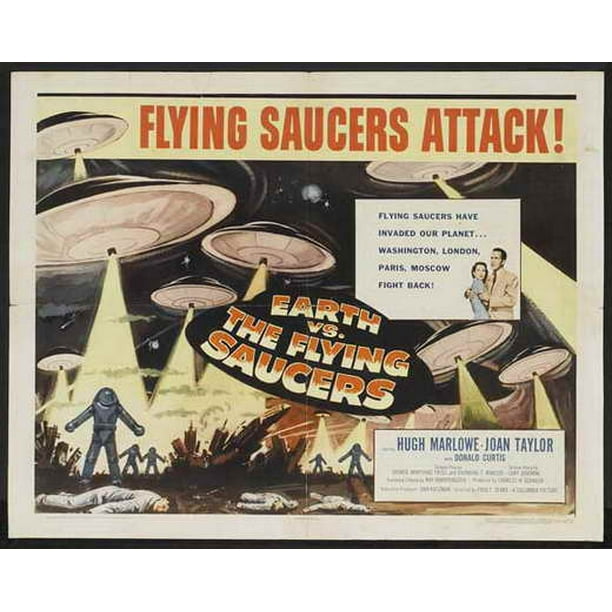 Earth vs. the Flying Saucers movie POSTER (Half Sheet Style B) (22" x